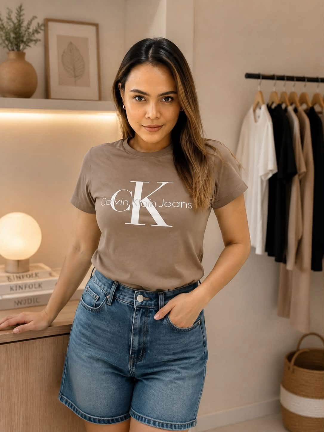 CALVIN KLEIN CROPTOP SHIRT