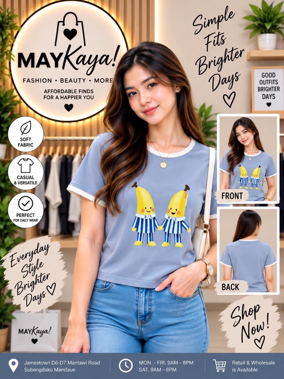 BESIDE YOU BANANA CROPTOP