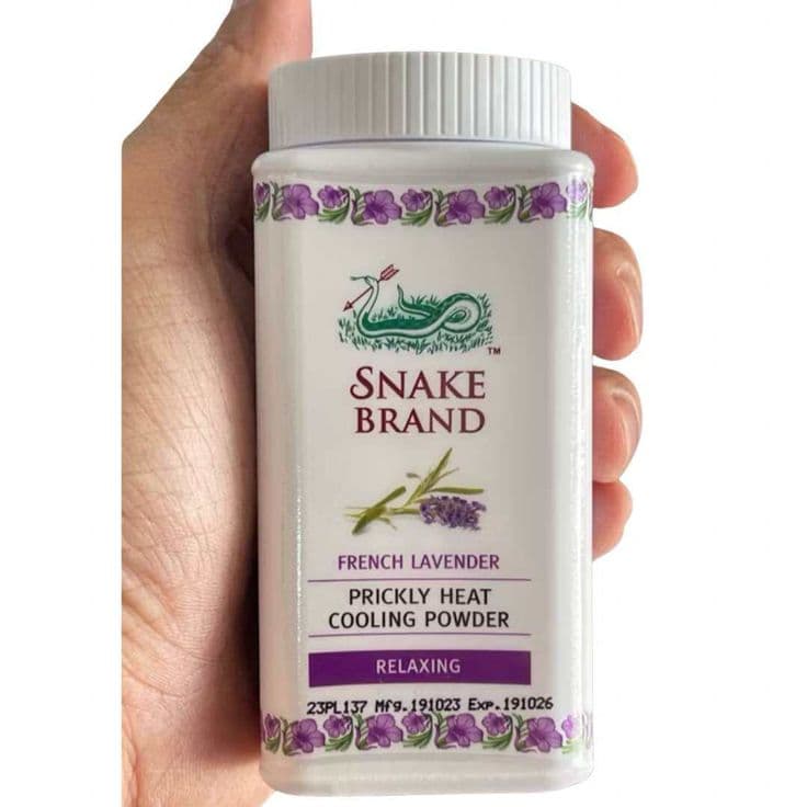 Snake Brand Pricky Heat Cooling Powder French Lavender Relaxing